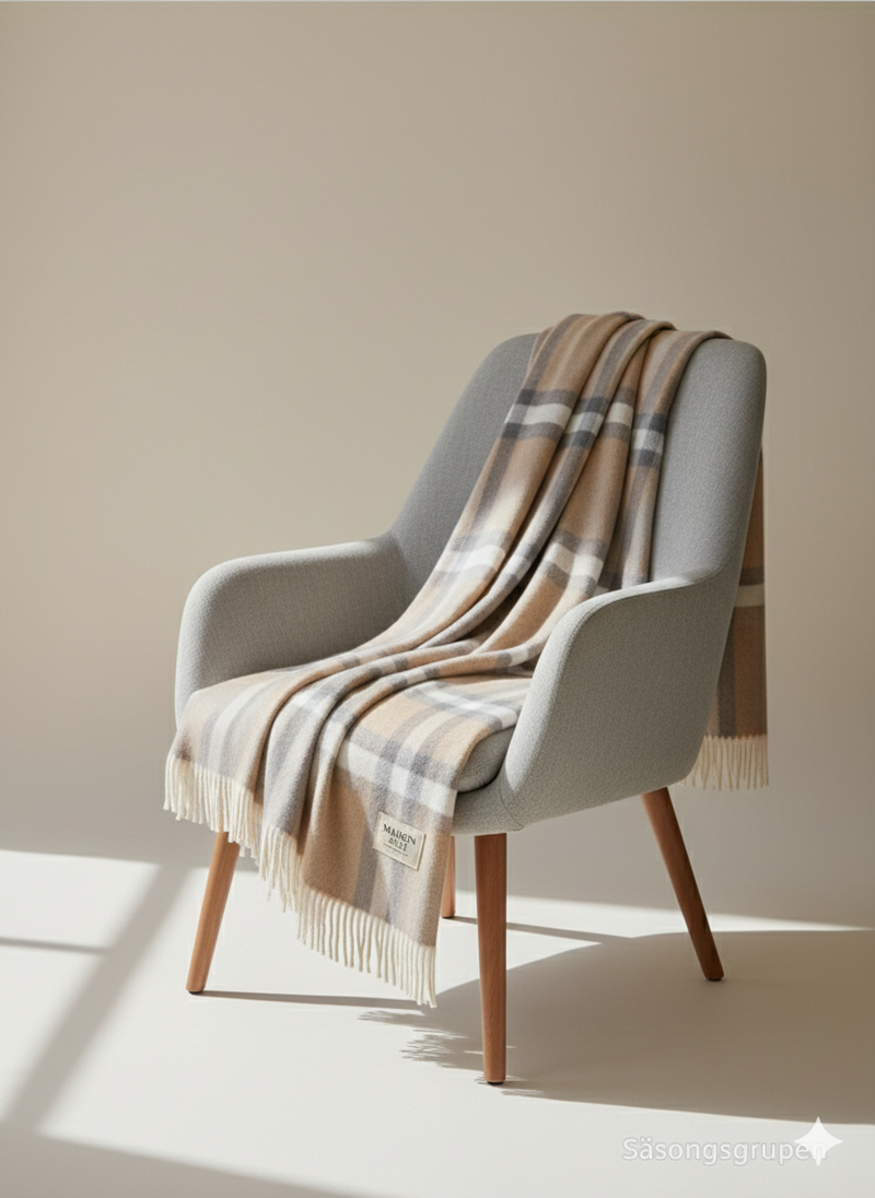 MAISON - PLÄD JOLIE RAND - LYXIG CASHMEREMIX. TILLVERKAD I UKRAINA