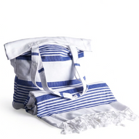 MAISON TRIQUE - HAMAMHANDDUK MED TILLHÖRANDE TOTEBAG